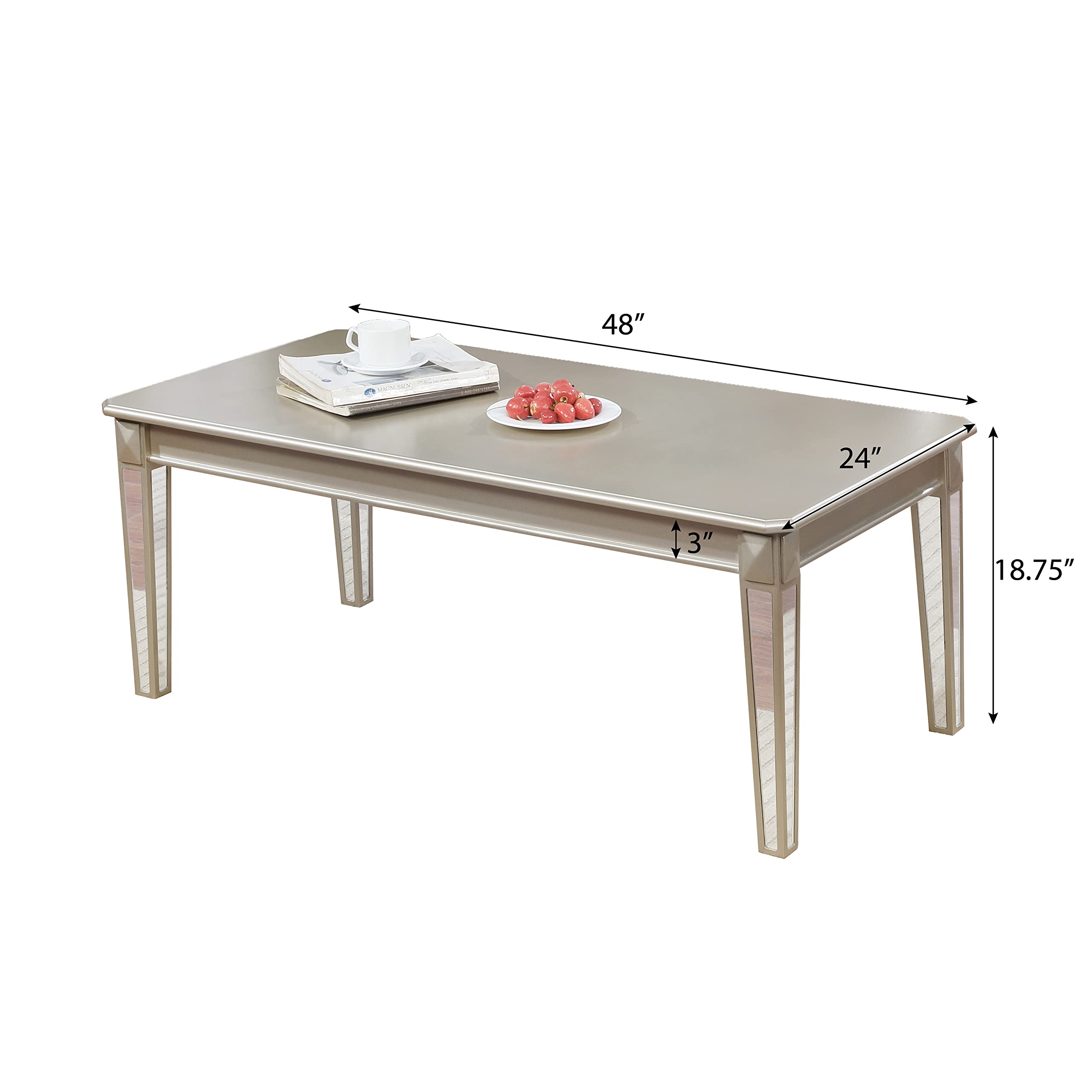 Roundhill Furniture Barent Coffee Table - 36