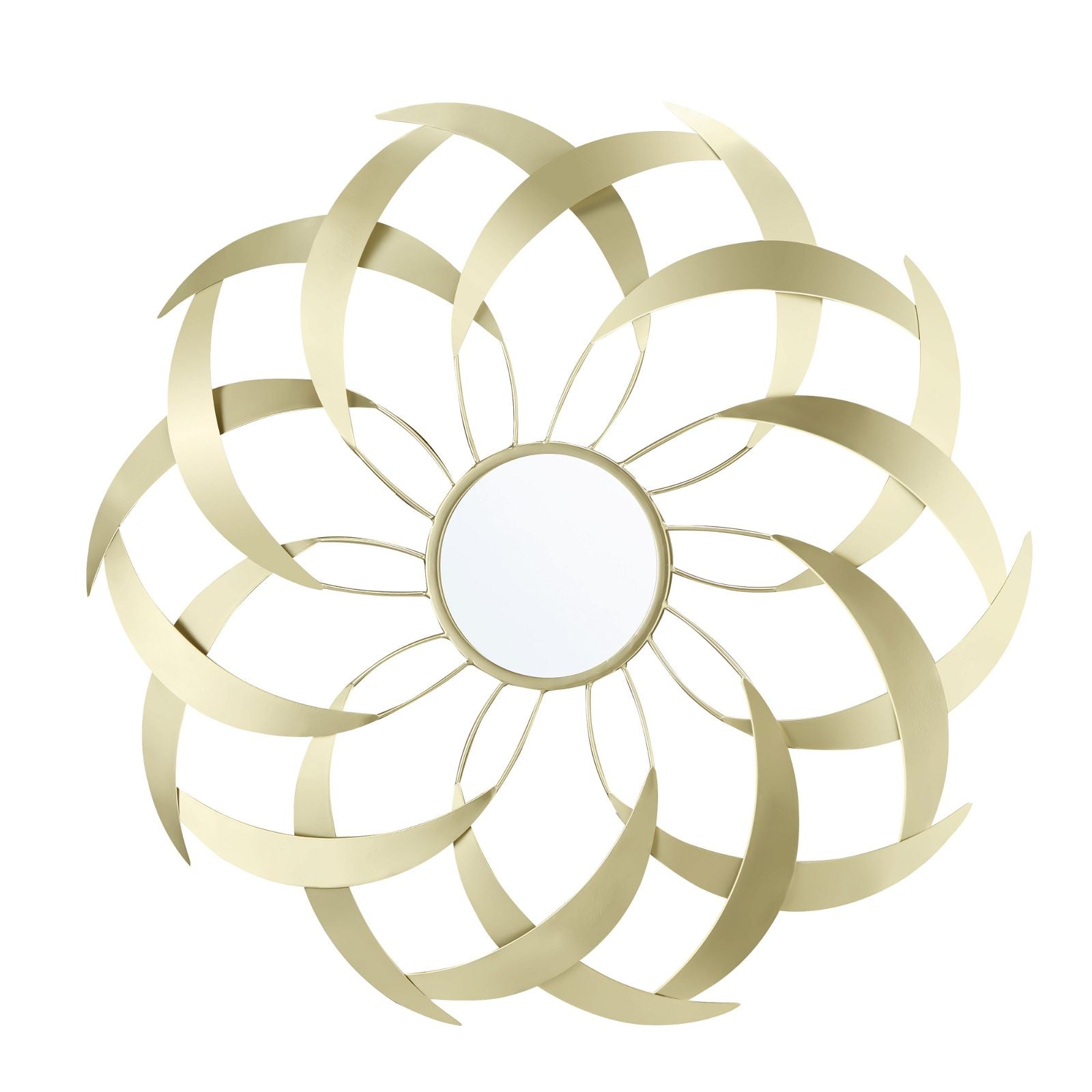 Stylish Gold Leaf Design ARI Mirror 700mm by Criterion - Perfect for Living Room, Bedroom & Bathroom Decor