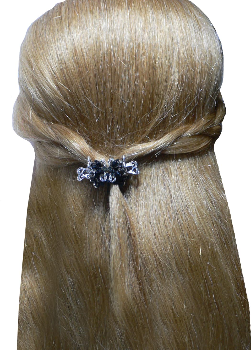 2 Sets of 16 Tiny Metal Hair Claws - Lightweight Jaw Clips for Women & Girls - Perfect for Updos, Ponytails & Everyday Hairstyles (U864175-0580-8-2)