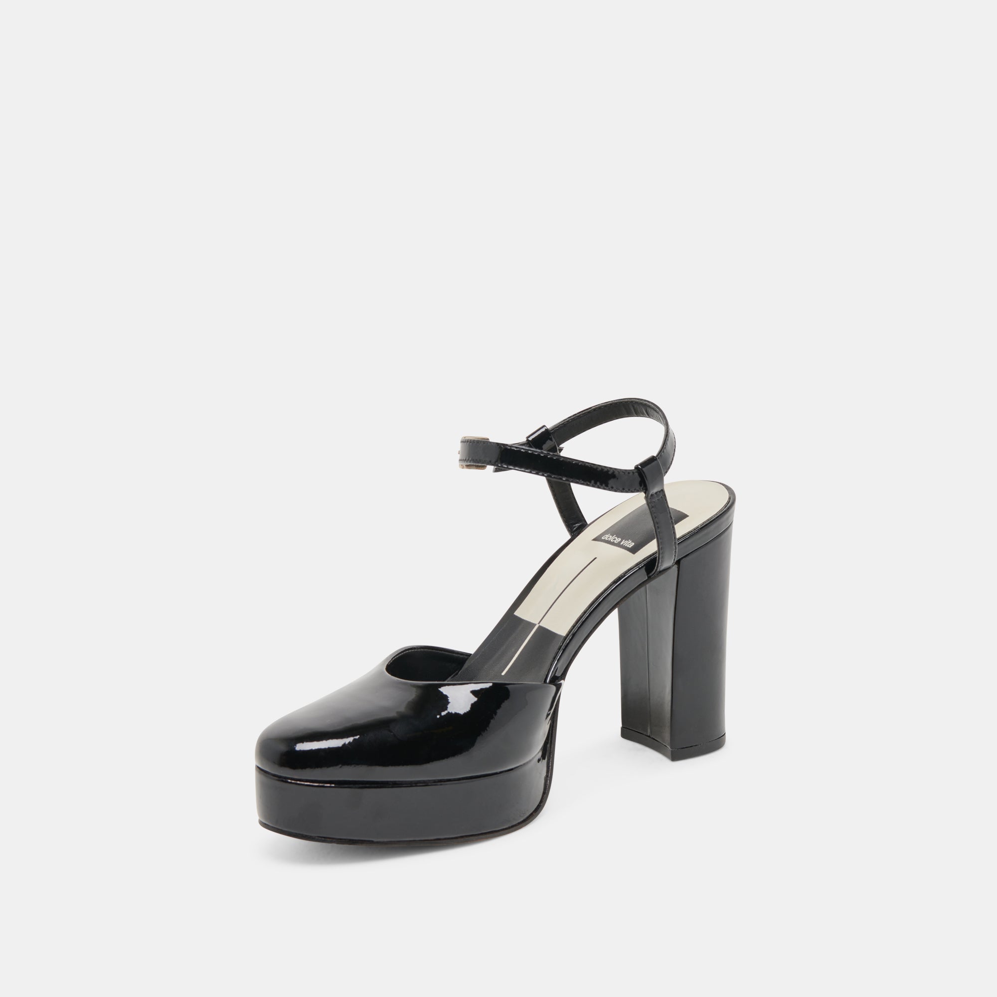 CLAUD Women's High Heels - Midnight Black Patent Leather Pumps for Work, Party & Special Occasions