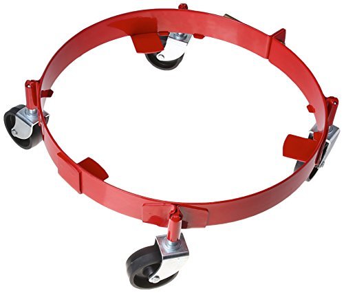 ATD Tools ATD-5216 16 Gallon Heavy Duty Steel Drum Dolly Cart - Perfect for Moving and Transporting Barrels in Warehouses, Garages & Workshops