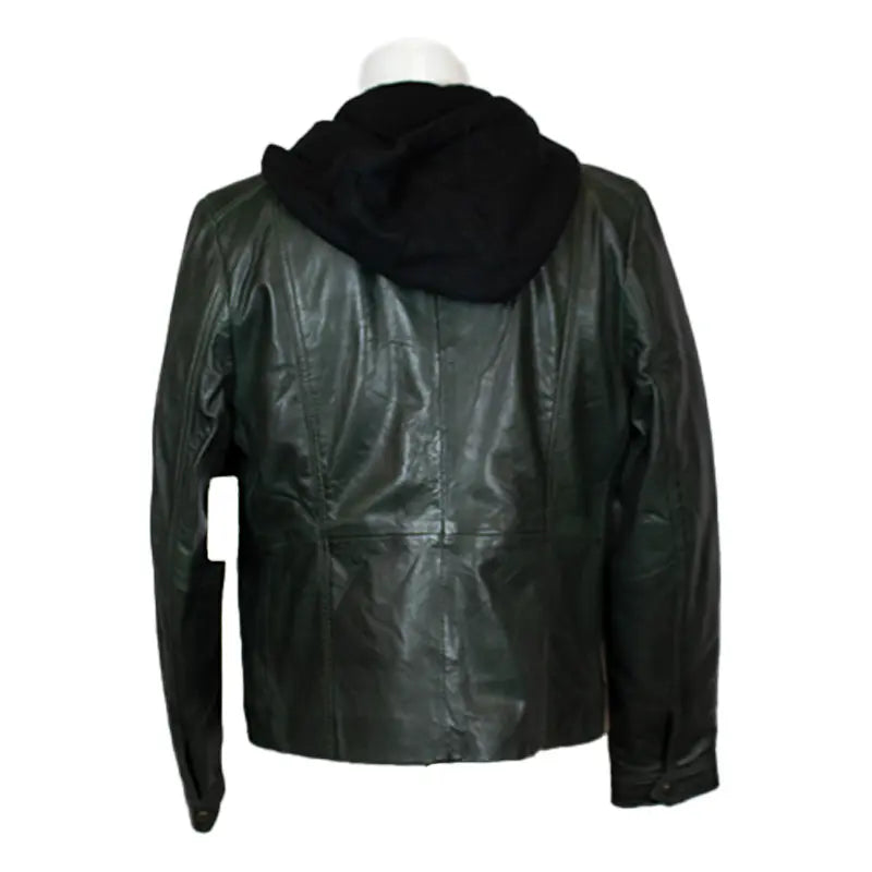 BOL Women's Detachable Hooded Leather Jacket - Fashionable Faux Leather Coat for Fall & Winter - Perfect for Casual Outfits, Streetwear & Outdoor Activities