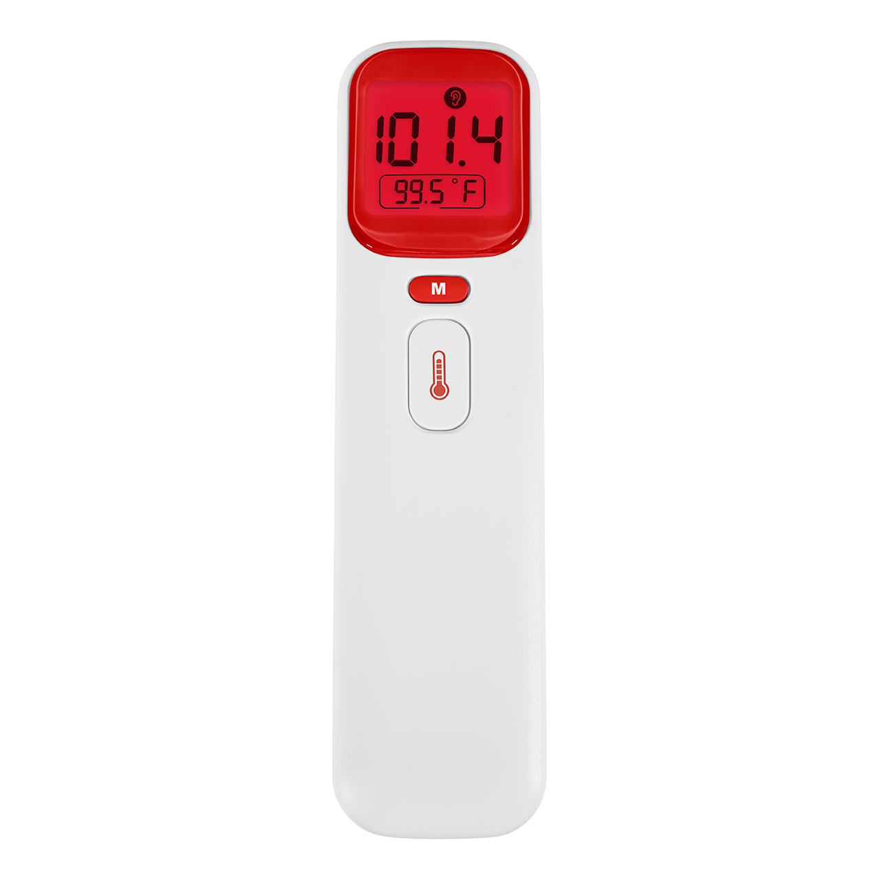 Non-Contact Infrared Digital Thermometer for Adults & Kids - Accurate Ear and Forehead Temperature Measurement - Perfect for Home, Clinic, and Travel Use