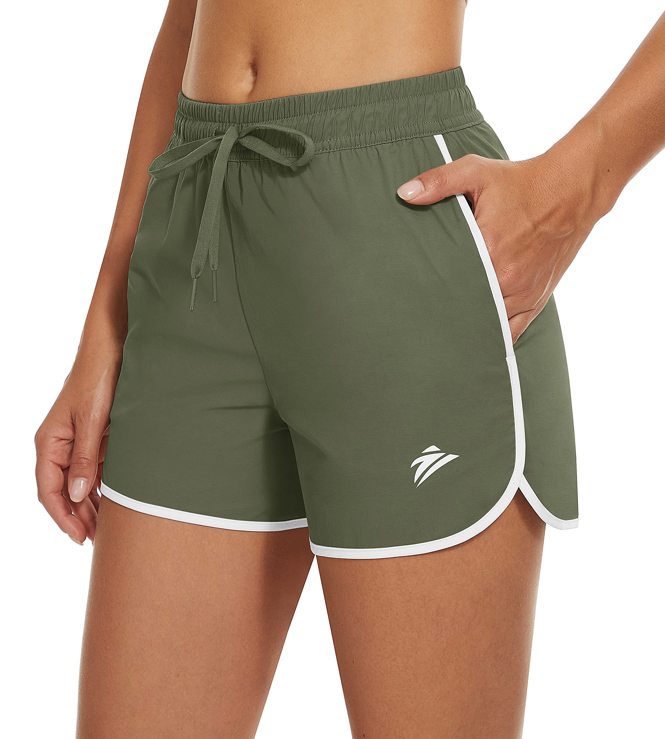 TACVASEN Women's Hiking Shorts with Pockets - Quick Dry Lightweight Outdoor Running Shorts - Breathable Active Sports Shorts for Hiking, Running, Gym & Travel
