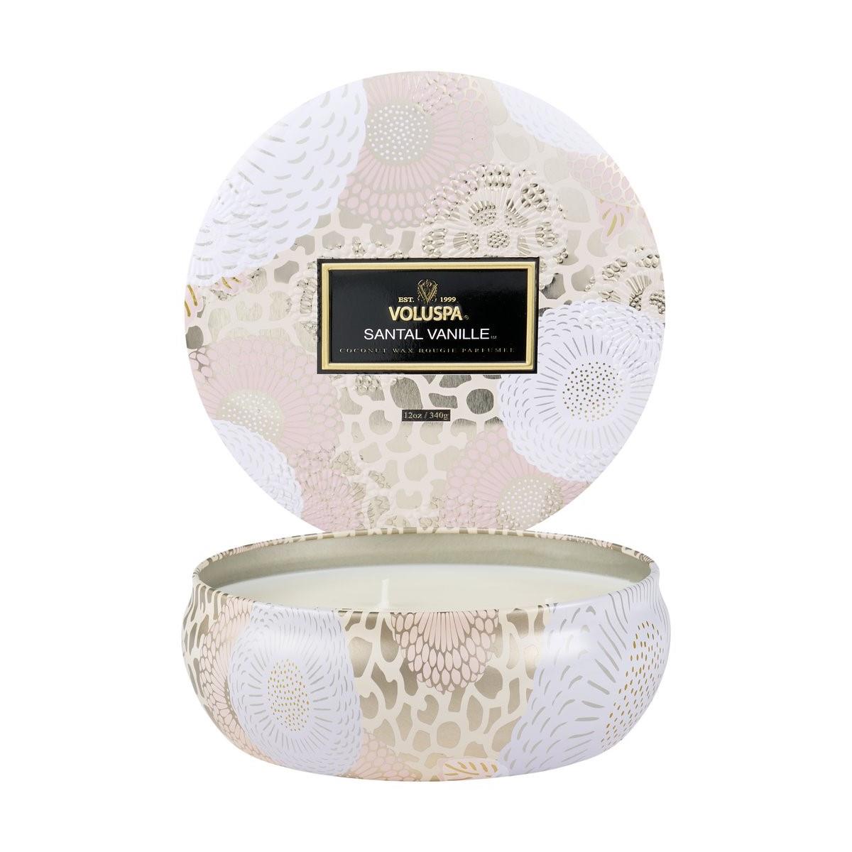 Premium 3-Wick Soy Wax Candle - Santal Vanille Scent for Home, Office & Relaxation | Long-Lasting Fragrance, Eco-Friendly & Aromatherapy Use