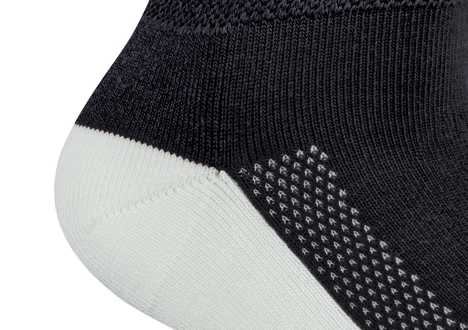 Diabetic Socks with Padded Sole for Women & Men - Black - Comfortable Non-Binding Socks for Diabetes Foot Care - Perfect for Daily Wear, Walking & Travel