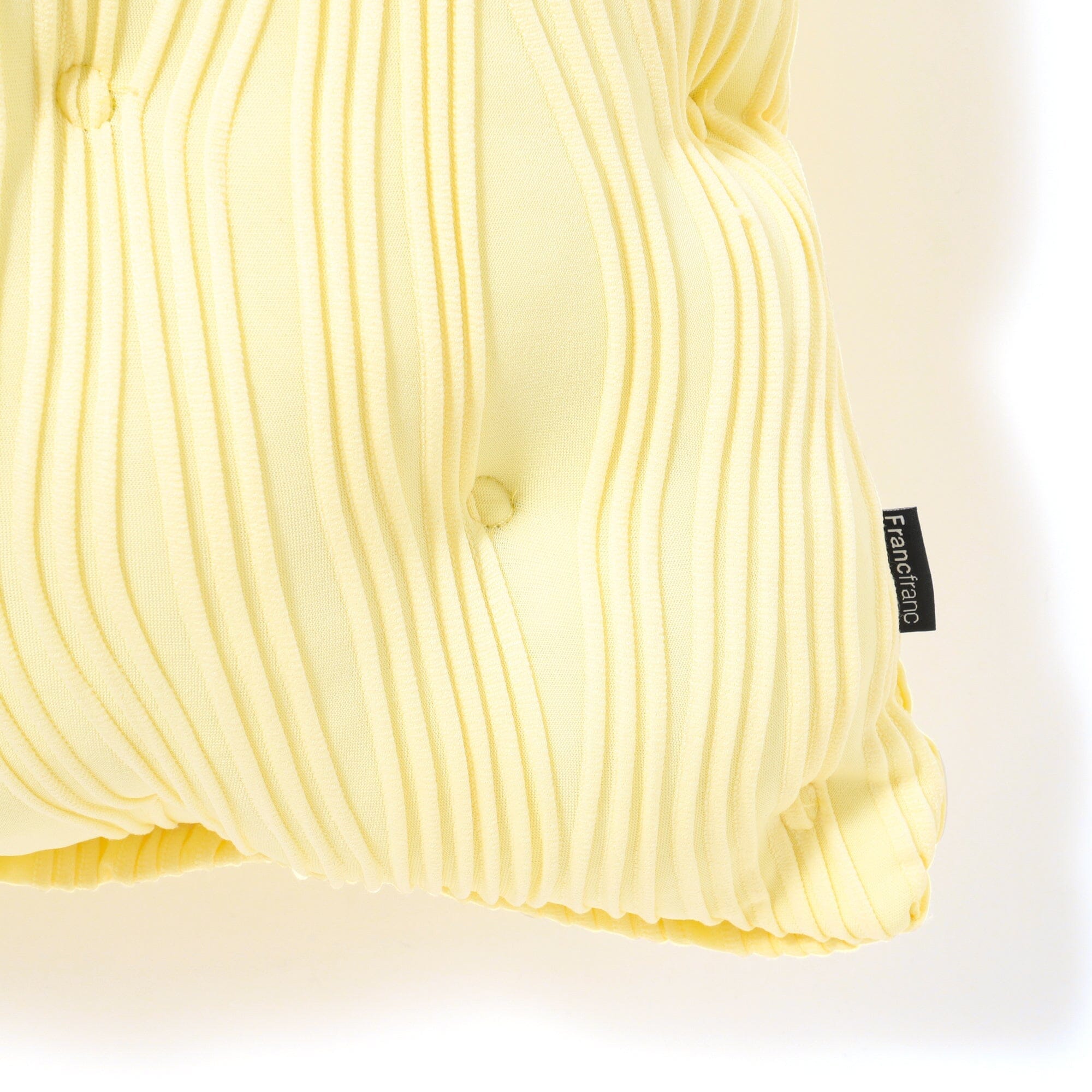 Premium Dimple Cord Cushion Cover 18x18 Inches - Soft Yellow Pillow Case for Sofa, Bed & Home Decor - Cozy Living Room & Bedroom Accessory
