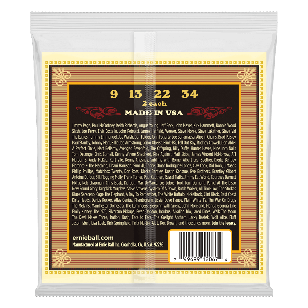 Ernie Ball Earthwood Mandolin Light Loop End 80/20 Bronze Acoustic Guitar Strings - 9-34 Gauge | Perfect for Folk, Bluegrass & Country Music Performances