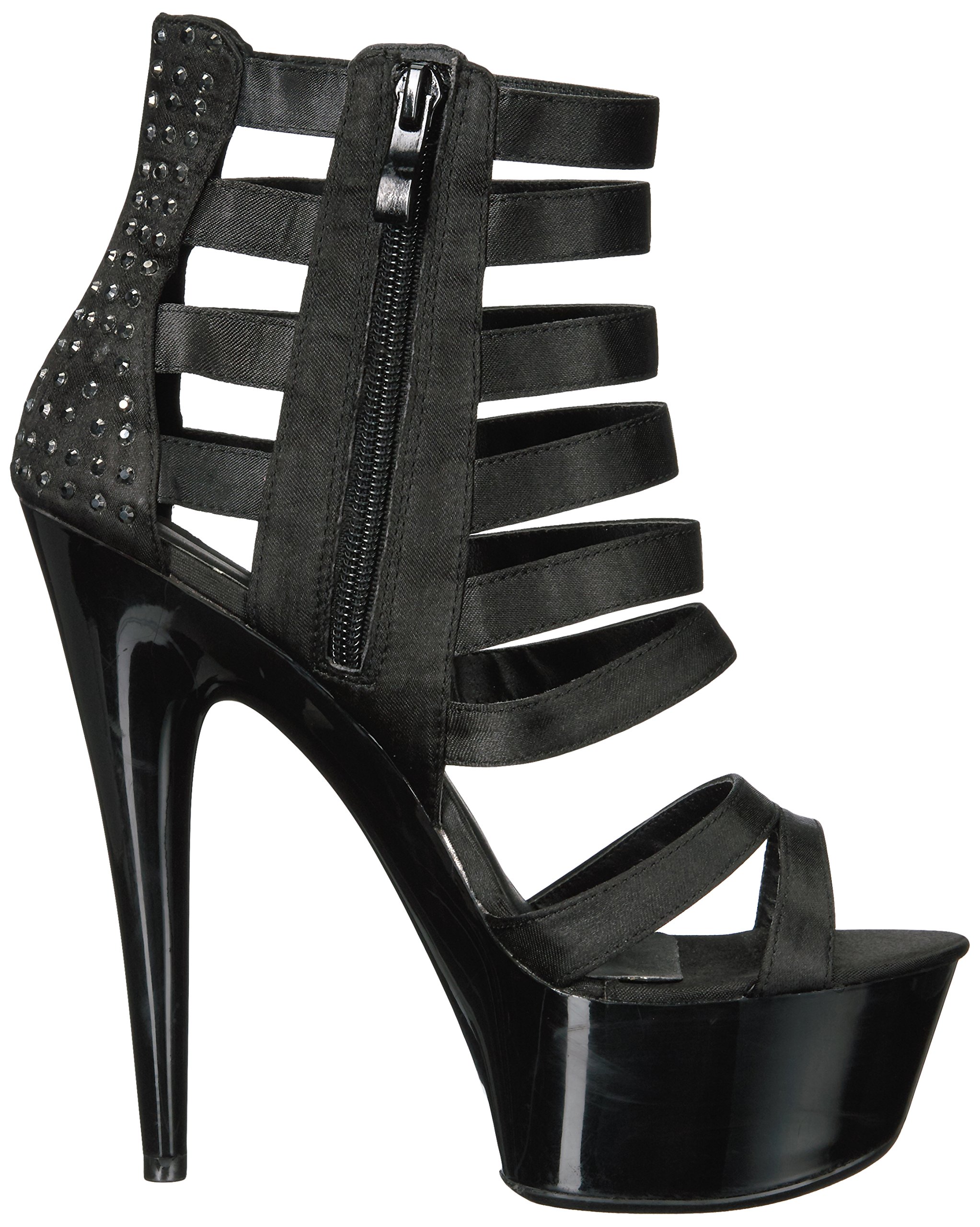 Ellie Shoes Women's 609-Noir Comfortable Dress Sandals for Wedding, Party & Formal Occasions - Elegant Black Strappy Heels