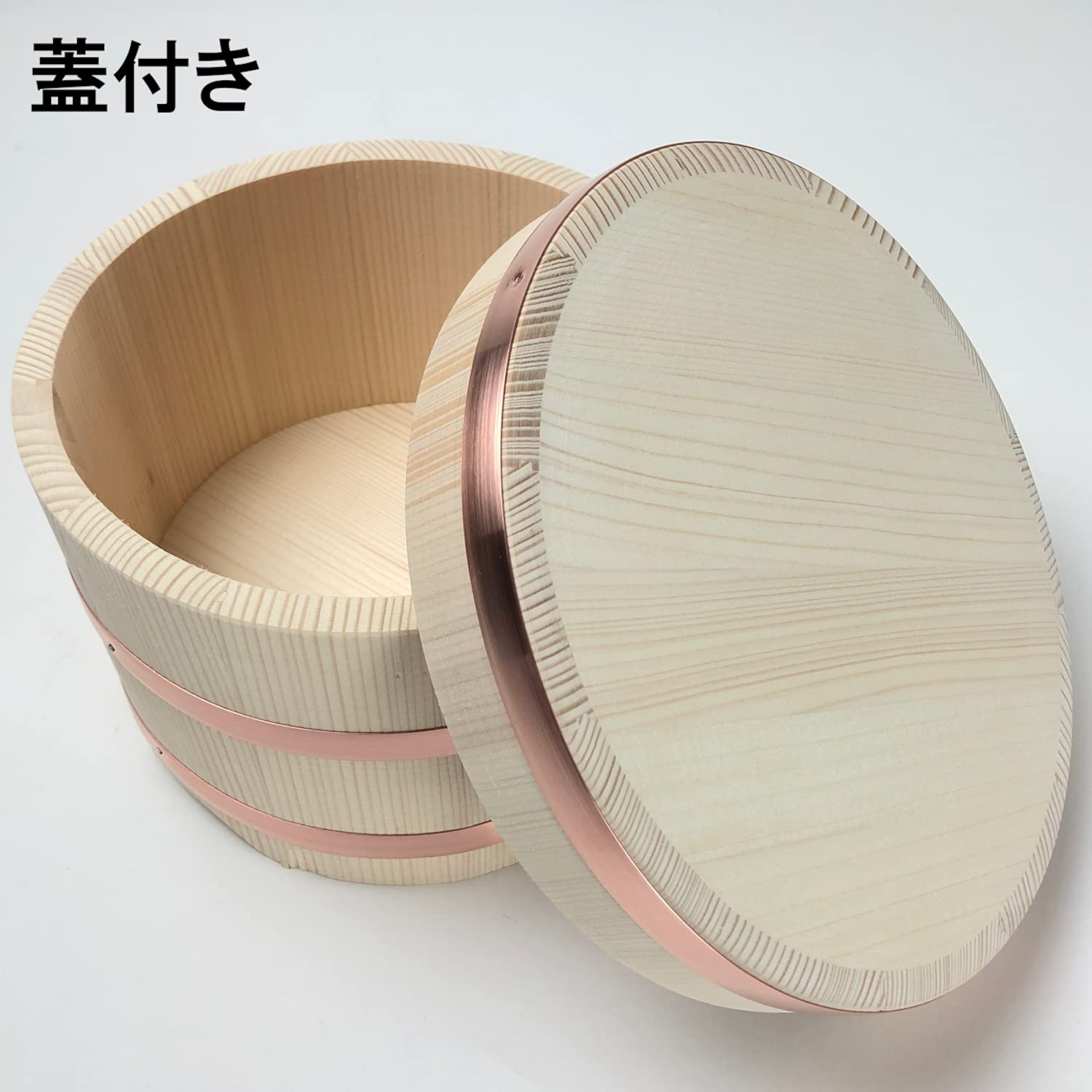 Premium Japanese Edo Bin Copper Rice Container - Handcrafted in Japan, 3-Cup Capacity - Perfect for Storing Rice, Grains & Dry Goods in Kitchen Pantry