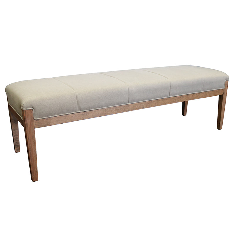 Boston Upholstered Bed End Bench Seat - Stylish Storage Ottoman for Bedroom, Living Room & Entryway - Perfect for Extra Seating, Footrest & Home Decor