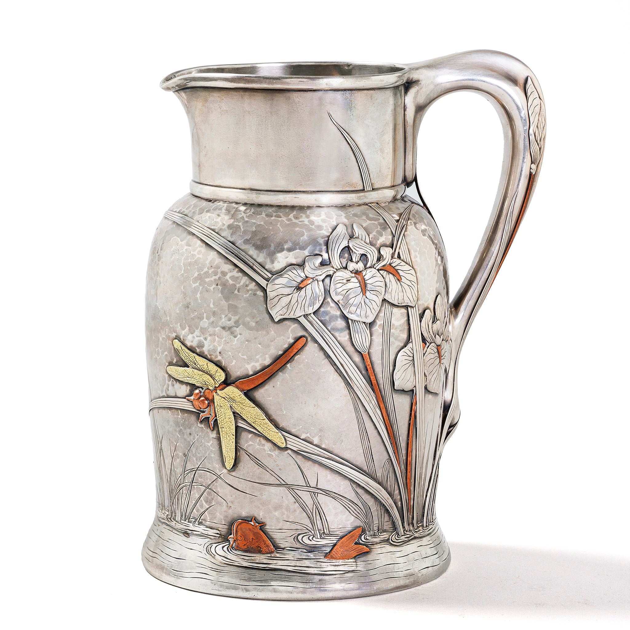 Tiffany & Co. Edward Chandler Moore Japanoniste Silver Pitcher - Antique Japanese Style Silver Pitcher for Tea & Coffee Serving - Perfect for Vintage Collections, Home Decor & Special Occasions