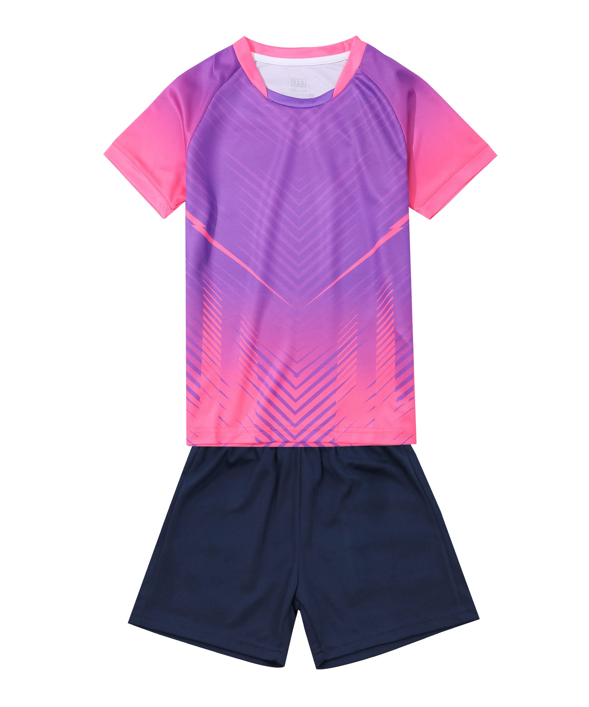 Kids Soccer Jersey & Shorts Set - Youth Team Training Uniform for Boys and Girls - Perfect for Soccer Practice, Games, and Team Sports