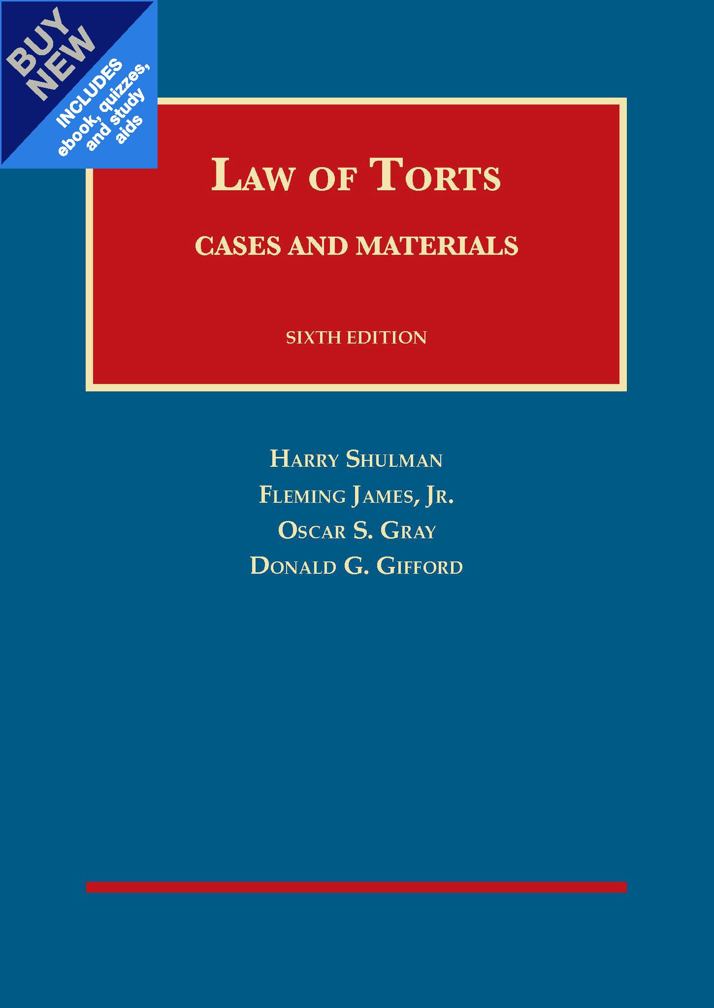 Cases and Materials on the Law of Torts (University Casebook Series) - Essential Legal Textbook for Law Students & Practitioners - Perfect for Law School Studies, Bar Exam Prep & Legal Research