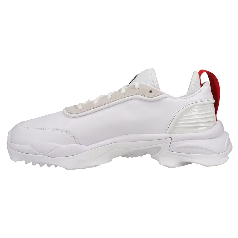 PUMA Men's Ferrari Nitefox GT Lace-Up Sneakers - White Casual Shoes for Running, Walking & Street Style Fashion