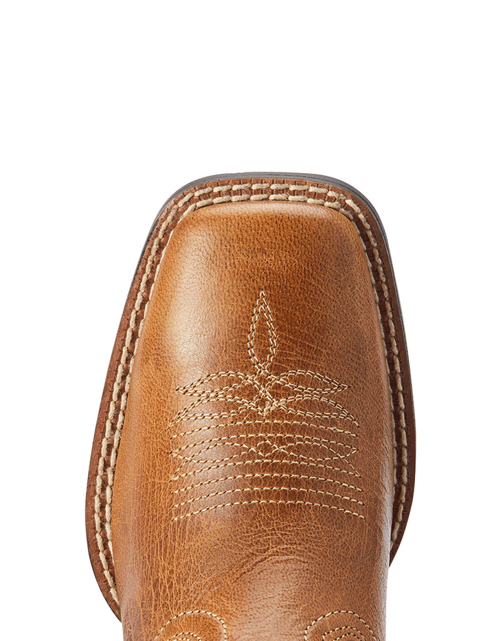 Ariat Kids Lonestar Western Boots for Boys & Girls - Ridge Tan - Durable & Comfortable Western Boots for Riding, Rodeo & Outdoor Activities