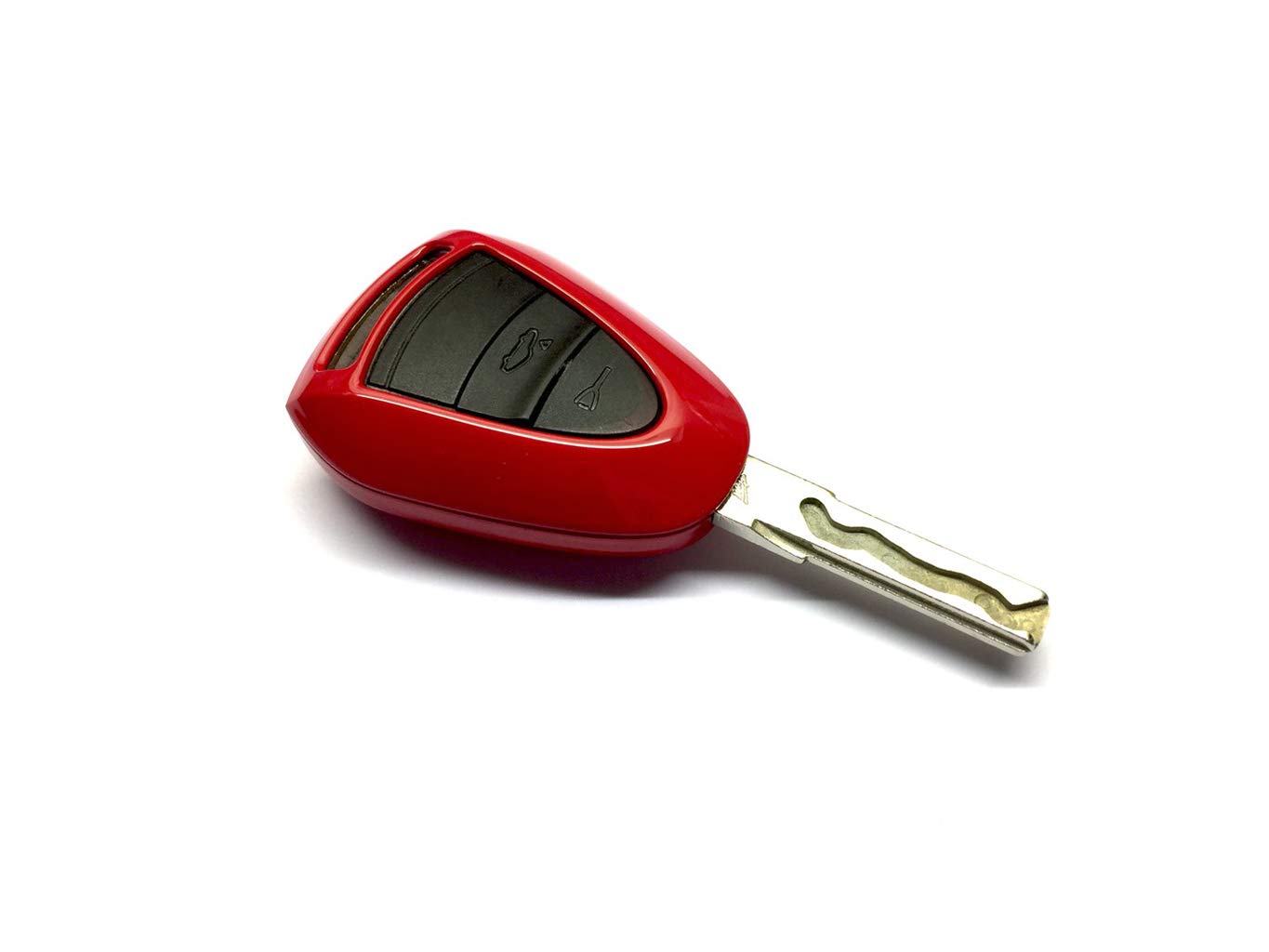 Porsche 987 997 Facelift Remote Key Cover - Glossy Red Protective Case for Key Fob | Durable & Stylish Key Shell for Porsche 911, Boxster, Cayman | Perfect for Daily Use, Car Shows & Gift Giving
