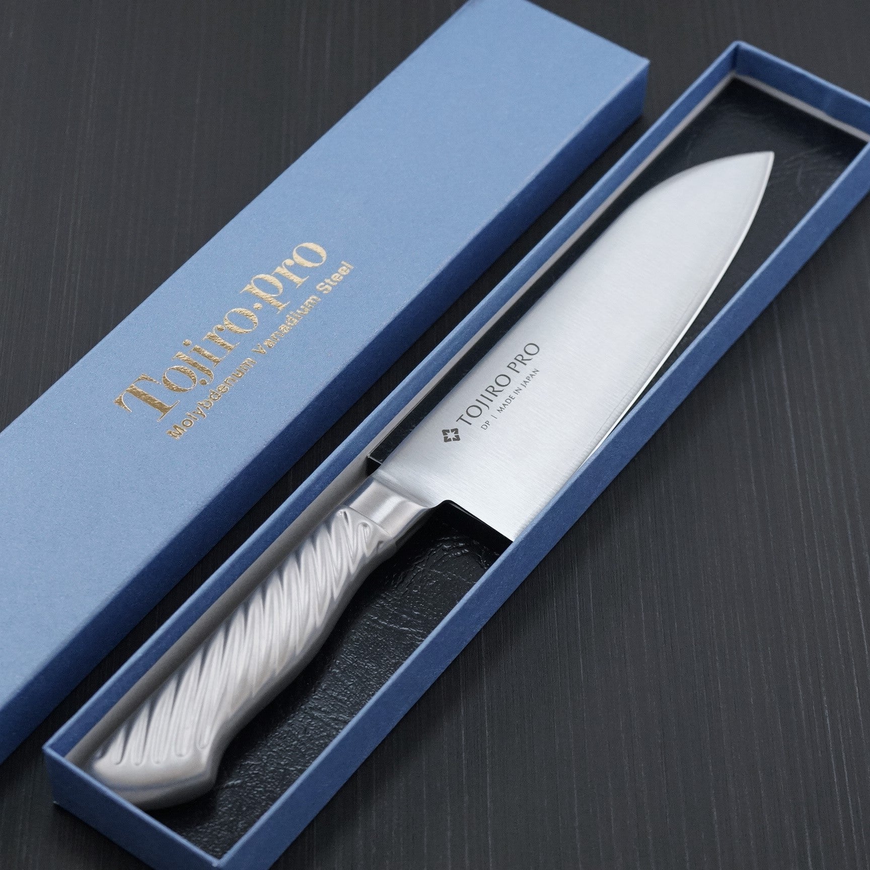 Tojiro Pro VG10 Stainless Steel Santoku Knife 7 Inch - Japanese Kitchen Knife for Slicing, Dicing & Chopping - Perfect for Home Chefs & Professional Cooking