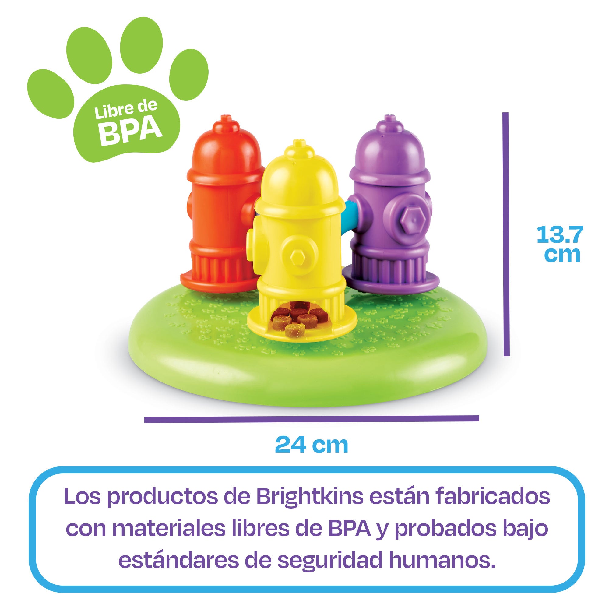 Brightkins Interactive Dog Toy Spinning Hydrants - Mental Stimulation & Anxiety Relief for Dogs - Fun Chew Toy for Small to Medium Breeds - Perfect for Indoor Play & Training Sessions