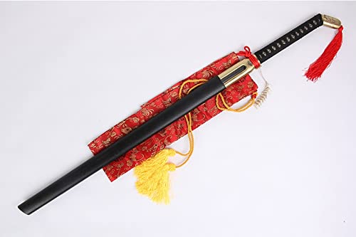 Real Katana Sword - High-Quality Steel Black Blade for Anime Cosplay, Bleach Urahara Kisuke Samurai Sword | Perfect for Collectors, Martial Arts Training & Japanese Culture Enthusiasts