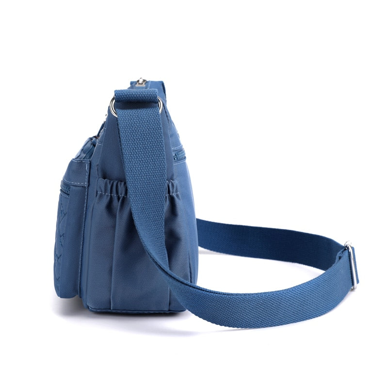Stylish Women's Nylon Messenger Bag - Lightweight Crossbody Purse for Work, Travel & Everyday Use | Durable Shoulder Bag with Multiple Pockets