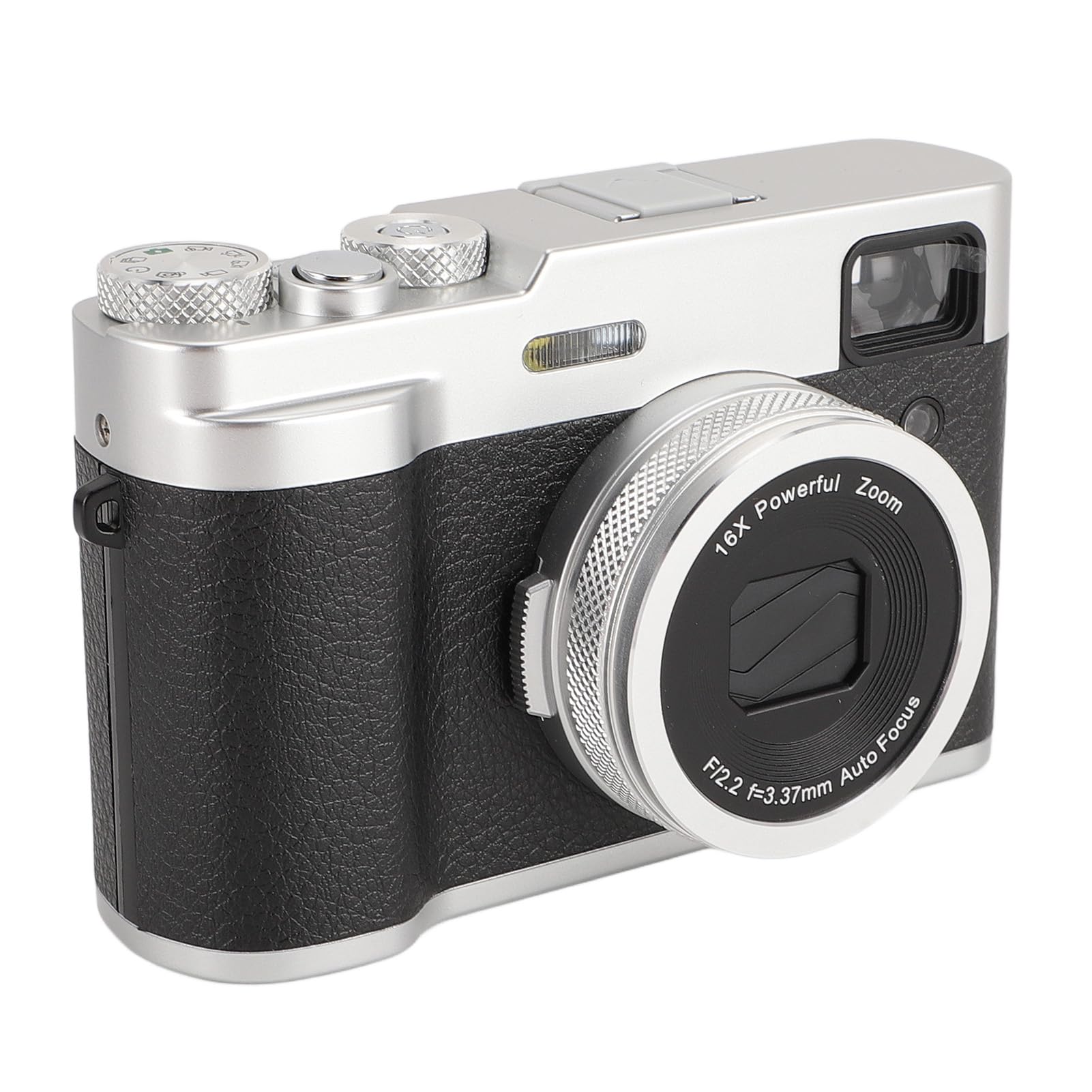 5K Digital Camera 48MP - 16X Digital Zoom Vlogging Camera with Dual Lens (Front & Rear) | Anti-Shake & Auto Focus | Vintage Travel Photography Camera for YouTube, TikTok & Blogging (Black) - Perfect for Travel, Vlogging & Outdoor Adventures