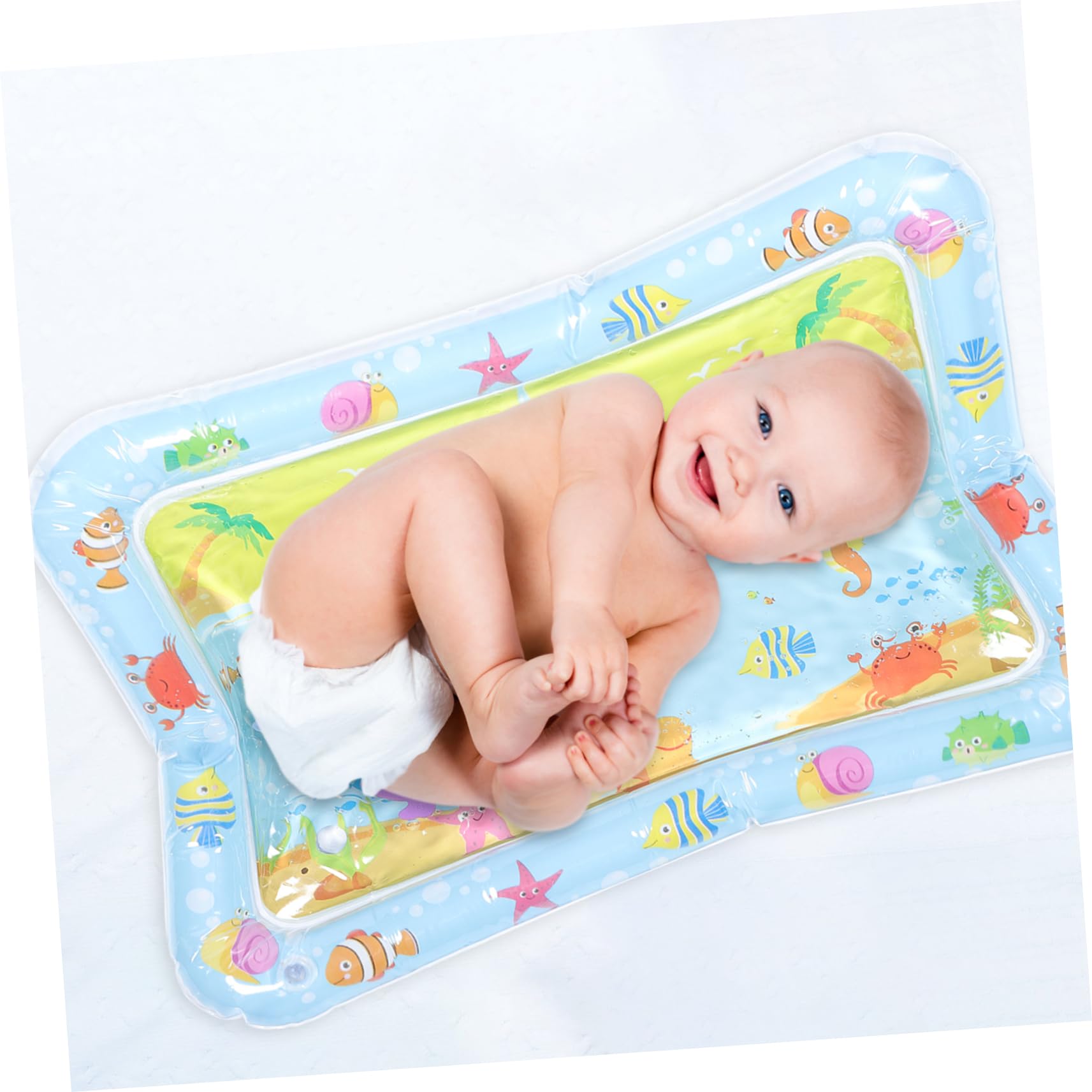 ORFOFE Inflatable Baby Water Play Mat - Sensory Tummy Time Activity Mat for Infants & Toddlers - Non-Toxic PVC, Portable & Easy to Clean - Perfect for Indoor/Outdoor Play, Developmental Learning & Sensory Exploration