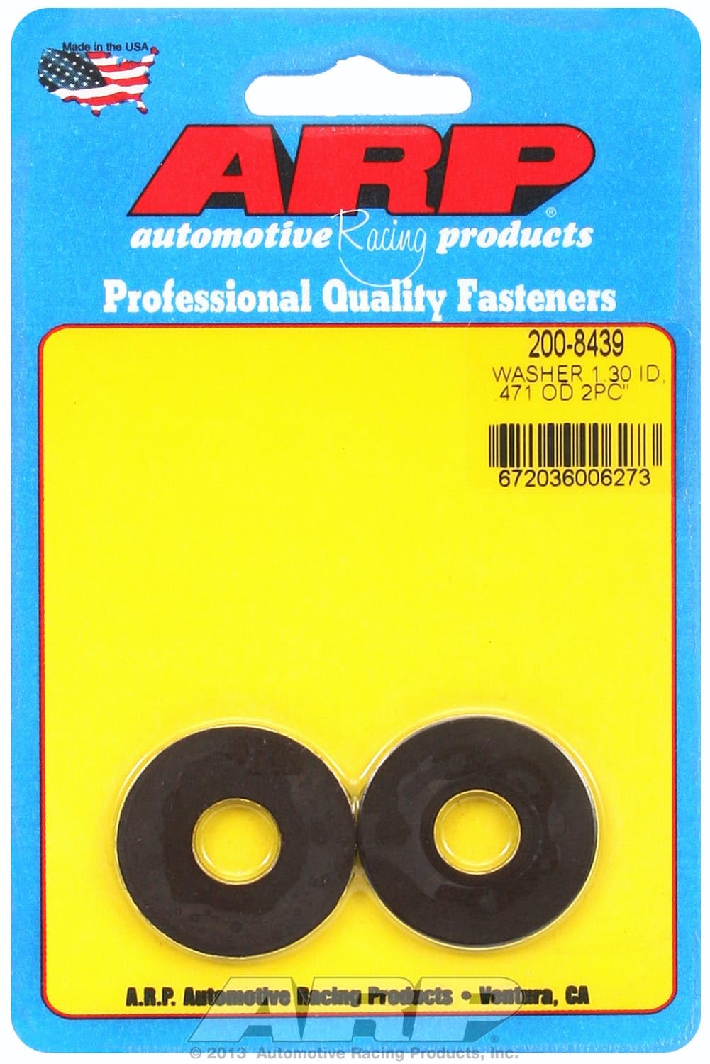 ARP (200-8439) Black Chamfer Washer - Heavy Duty Flange Spacer for Automotive, Machinery & Industrial Applications
