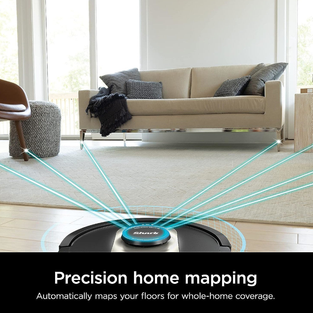 SHARK AV2501AE AI Robot Vacuum with XL HEPA Self-Emptying Base - Certified Refurbished with 90-Day Warranty | Perfect for Pet Hair, Hardwood Floors & Large Homes