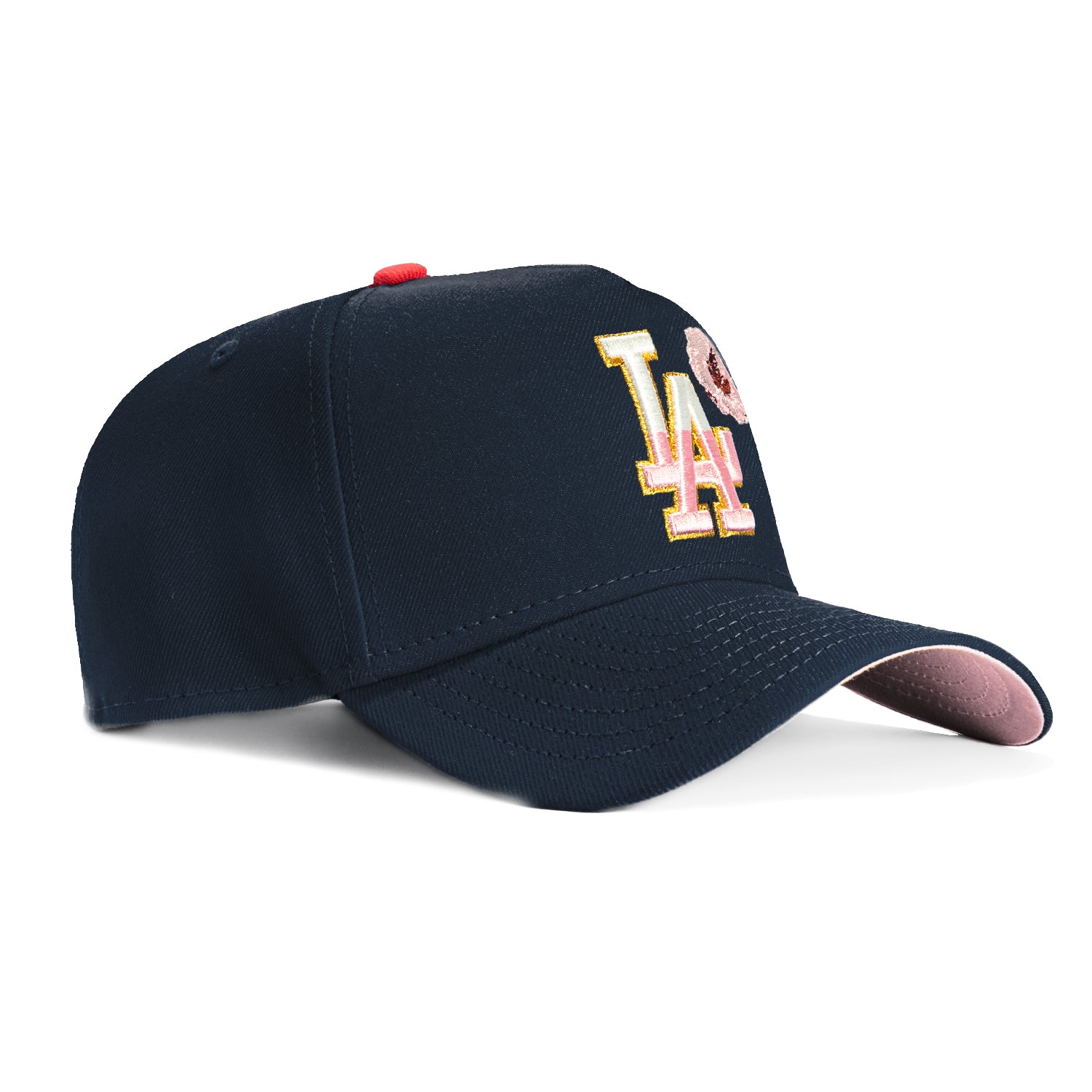 New Era 9Forty A-Frame Los Angeles Dodgers Snapback Hat - Navy Blue Adjustable Baseball Cap for Men & Women | Game Day, Streetwear, Sports Fan Gift