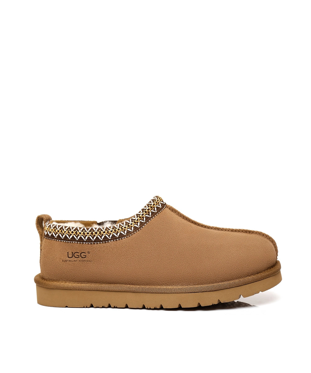 Men's Vinny UGG Slippers - Cozy Sheepskin Indoor/Outdoor House Shoes for Winter Comfort & Warmth - Perfect for Home, Office & Travel