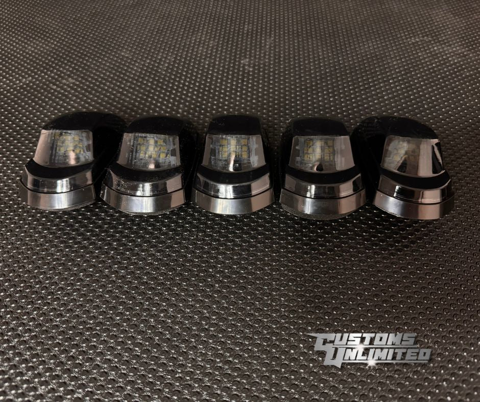 2017-2022 Ford Super Duty Cab Roof LED Lights - Amber Clear Lens for F250 F350 F450 - Off-Road Truck Accessories (Perfect for Night Driving & Work Sites)