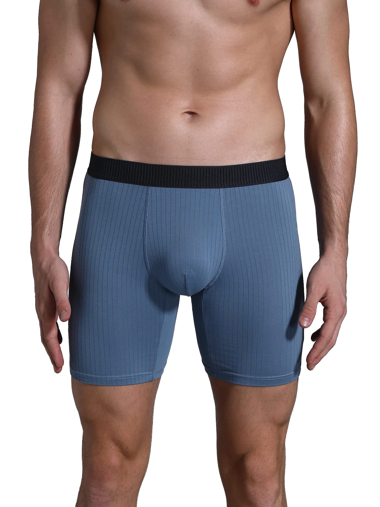 Breathable Stretch Cotton Men's Boxer Briefs 3-Pack - Soft Comfort Underwear for Daily Wear & Active Lifestyle