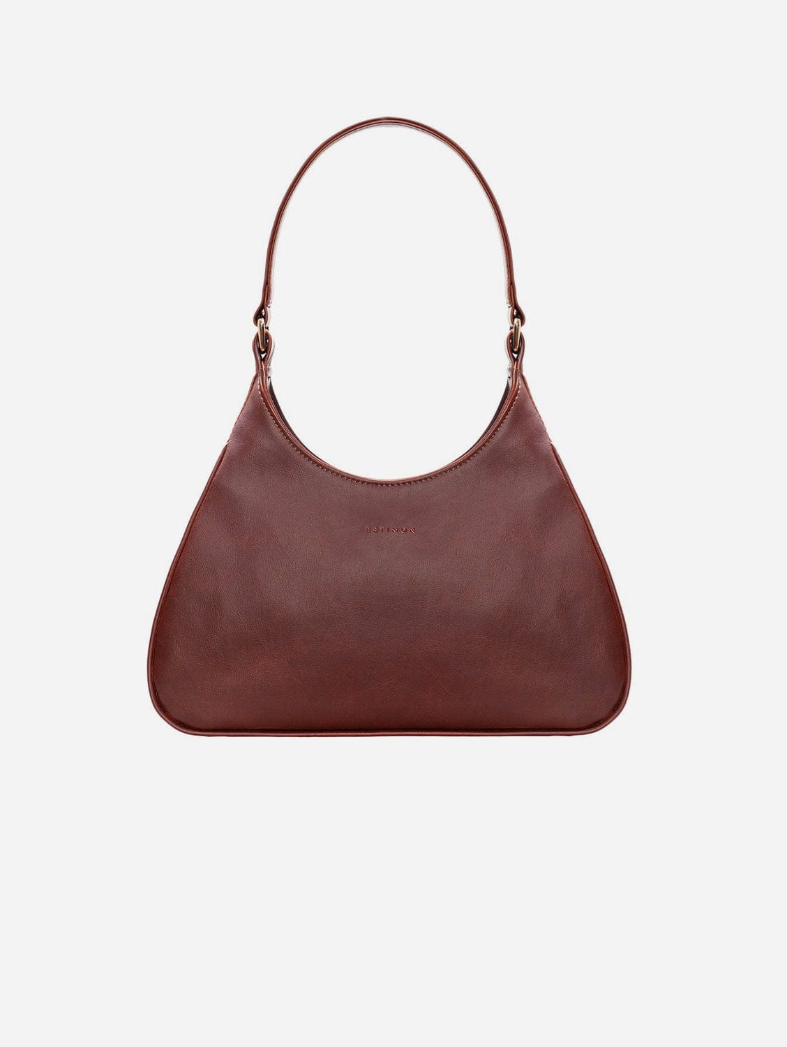Audrey Vegan Corn Leather Shoulder Bag for Women | Matte Brown Crossbody Purse | Eco-Friendly Fashion Accessory for Work, Travel & Everyday Use