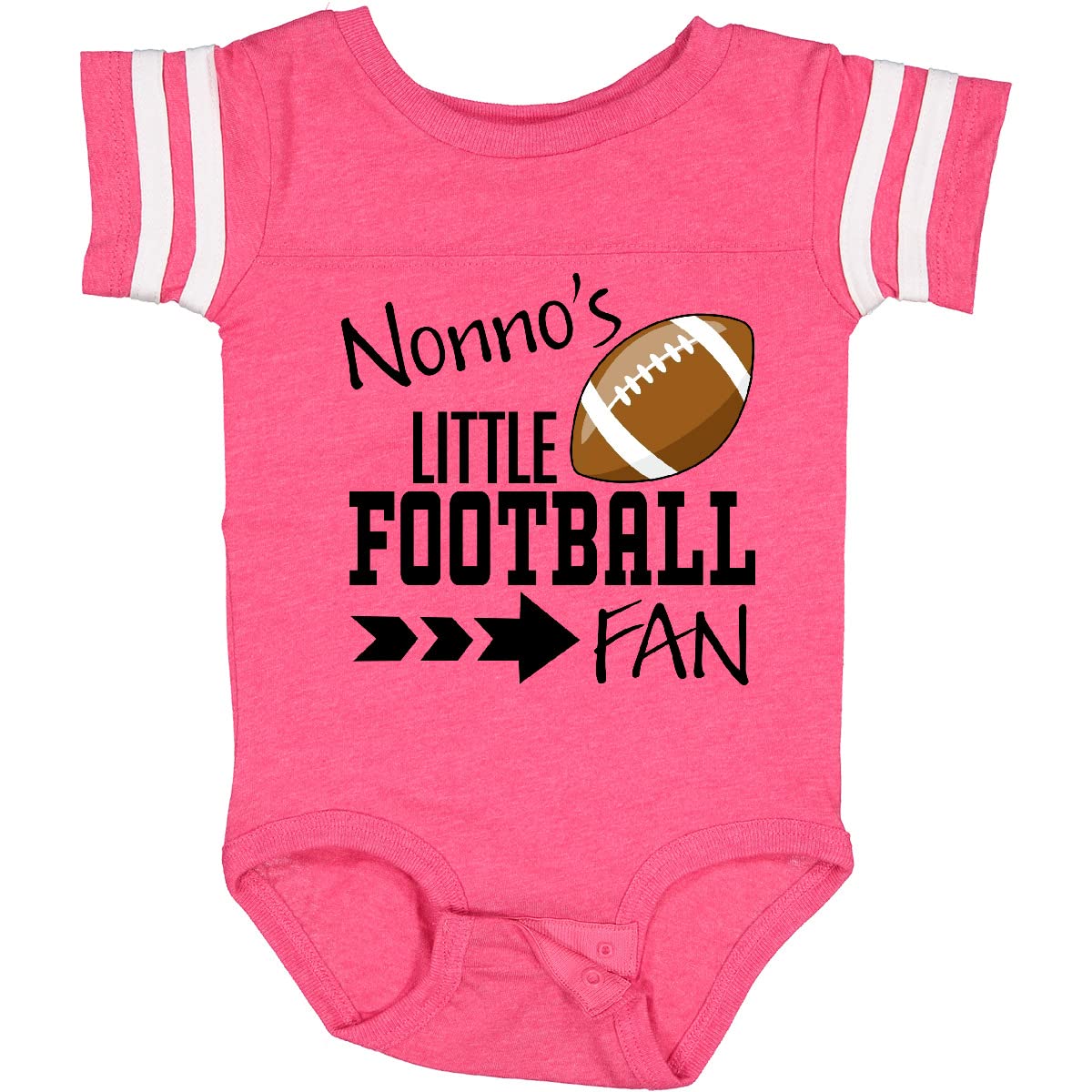 Inktastic Nonno's Little Football Fan Baby Bodysuit - Cute Infant Football Onesie for Game Day & Family Photos - Perfect for Newborns, Toddlers, and Sports Lovers