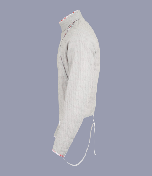 Allstar Men's Front Zip Sabre Lame Fencing Jacket - Lightweight & Durable for Competitive Fencing Practice & Tournaments