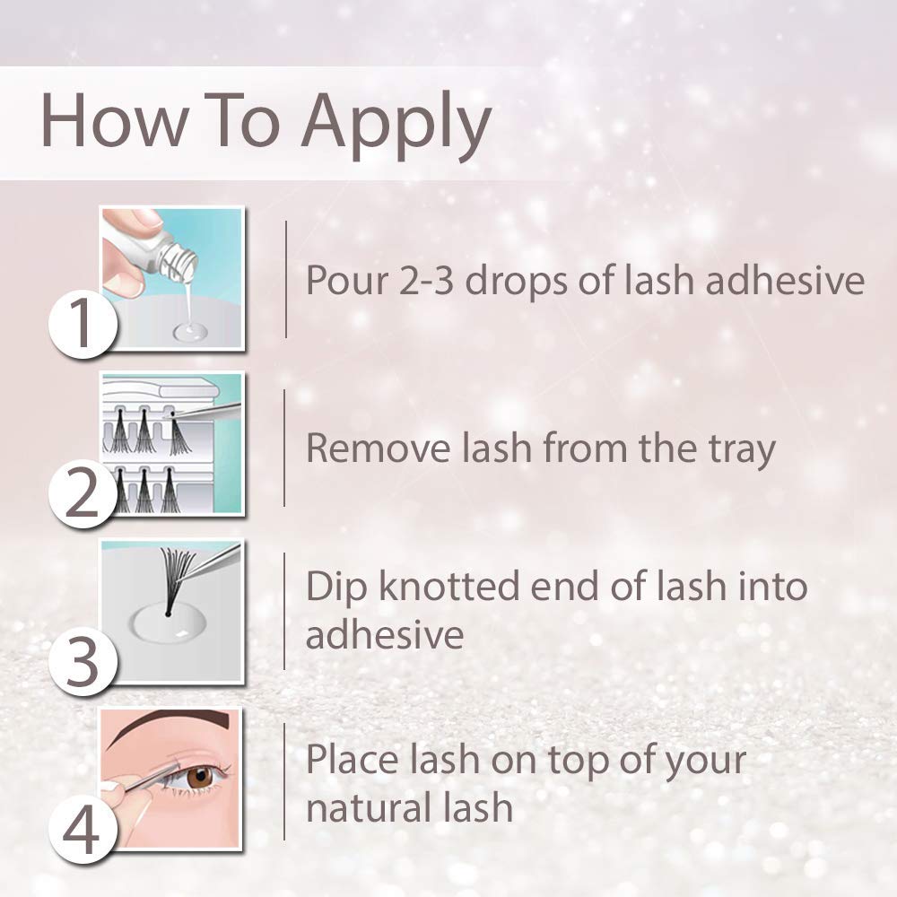 Ardell LashTite Dark Eyelash Glue for Individual Lashes - Waterproof, Long-Lasting Lash Adhesive (0.75 oz, 2 Pack) - Perfect for Daily Wear, Special Occasions & Professional Makeup Artists
