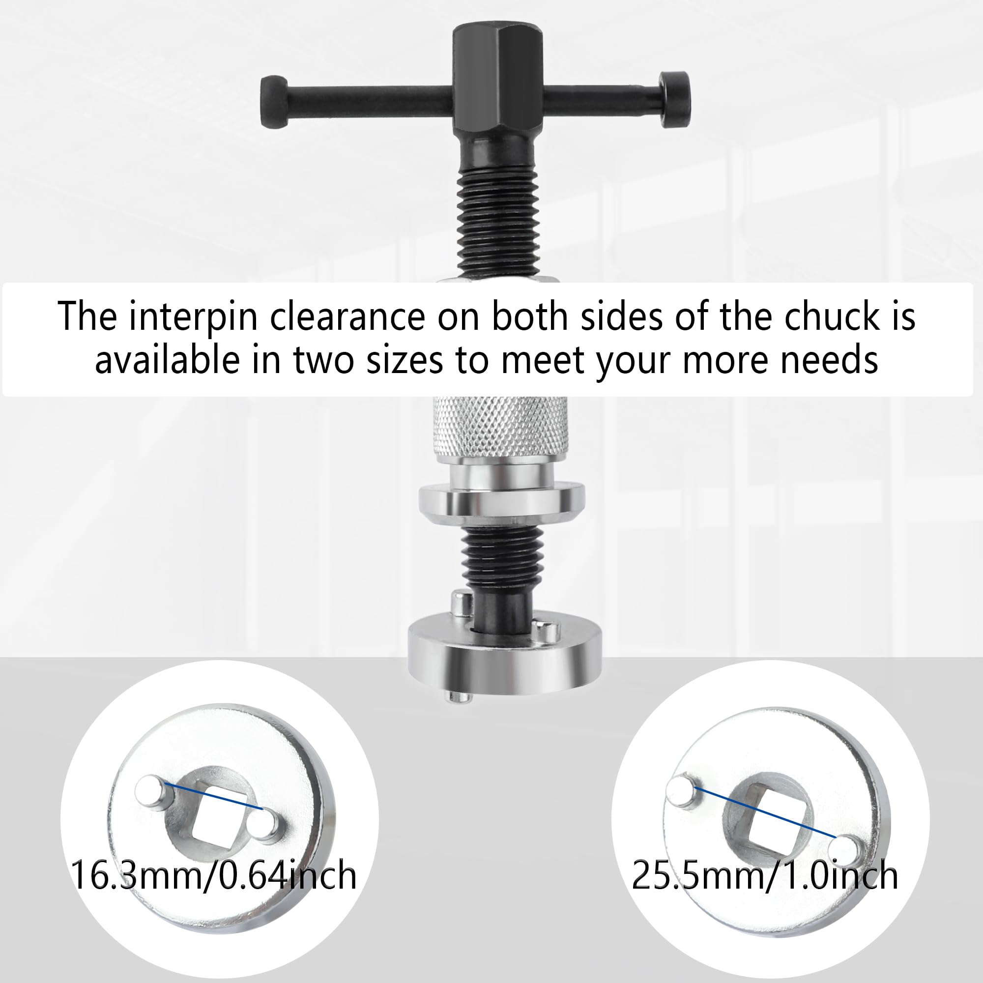 High-Precision Brake Caliper Compression Tool - Heavy Duty Steel Rear Brake Piston Compressor for DIY Car Brake Pad Replacement | Perfect for Mechanics & Home Garage Use