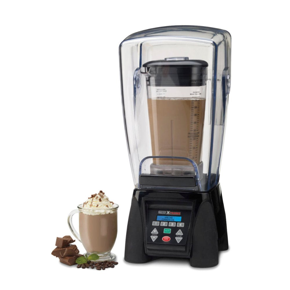Waring Xtreme 64 Oz Commercial Blender with Programmable Keypad & LCD Screen - 3.5 HP Variable Speed Blender for Smoothies, Shakes & Food Prep - Perfect for Restaurants, Bars & Smoothie Shops