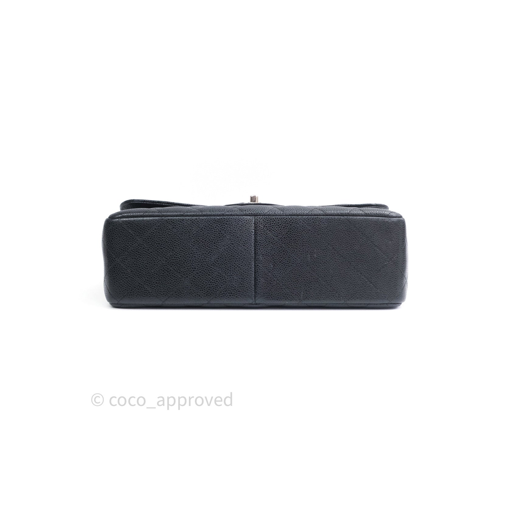 Chanel Caviar Quilted Jumbo Double Flap Bag Black with Silver Hardware - Luxury Designer Handbag for Women, Perfect for Parties, Work & Special Occasions