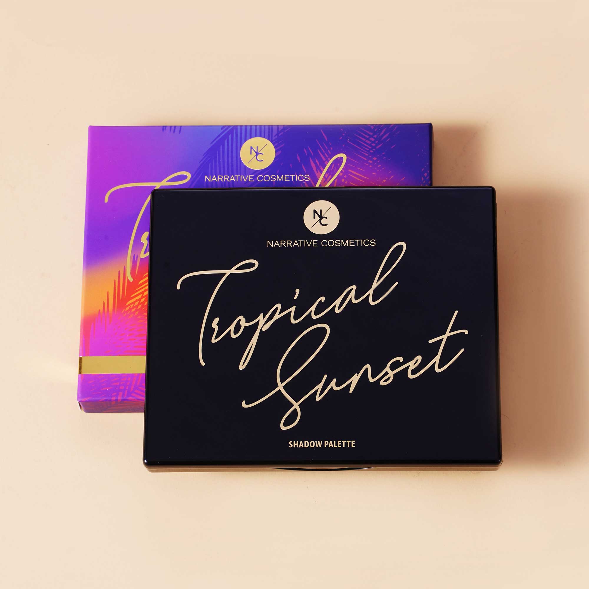 Vegan & Cruelty-Free 12 Color Tropical Sunset Eyeshadow Palette - Long Lasting, Highly Pigmented Makeup for Party, Wedding & Everyday Wear