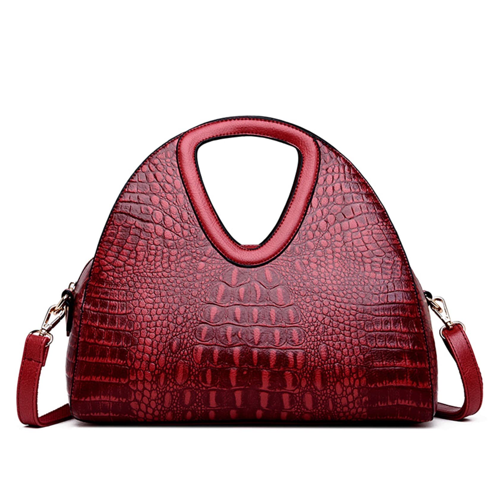Luxury Women's Crocodile Pattern Leather Handbags - Shoulder Bag, Top Handle Satchel, Tote & Crossbody Purse for Ladies | Perfect for Work, Travel & Everyday Use