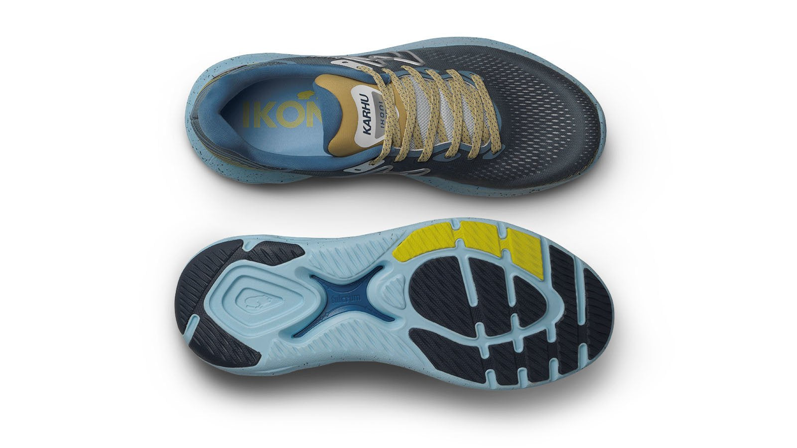 IKONI 2.5 Men's Running Shoes - Stormy Weather & Burnished Gold Colorway | Lightweight Athletic Sneakers for Jogging, Gym Workouts & Daily Wear