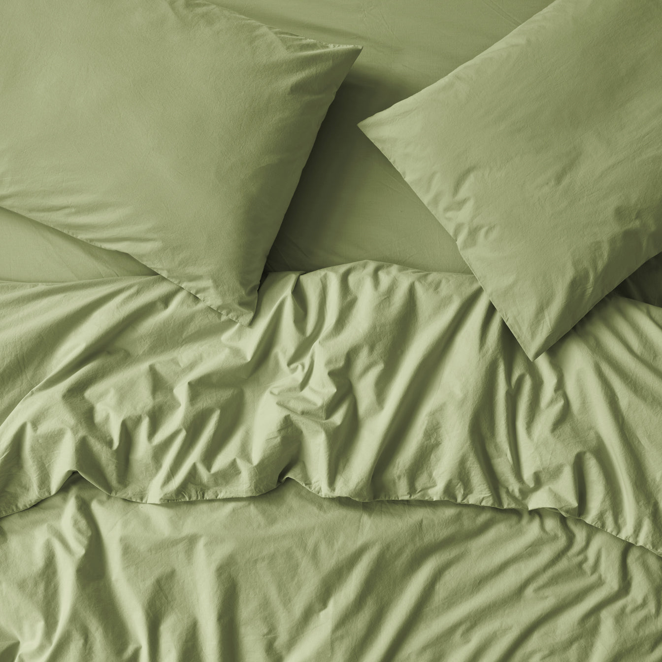 Premium 100% Washed Cotton Percale Duvet Cover Set - Soft & Breathable Bedding for All Seasons - Perfect for Master Bedroom, Guest Room & Hotel Decor