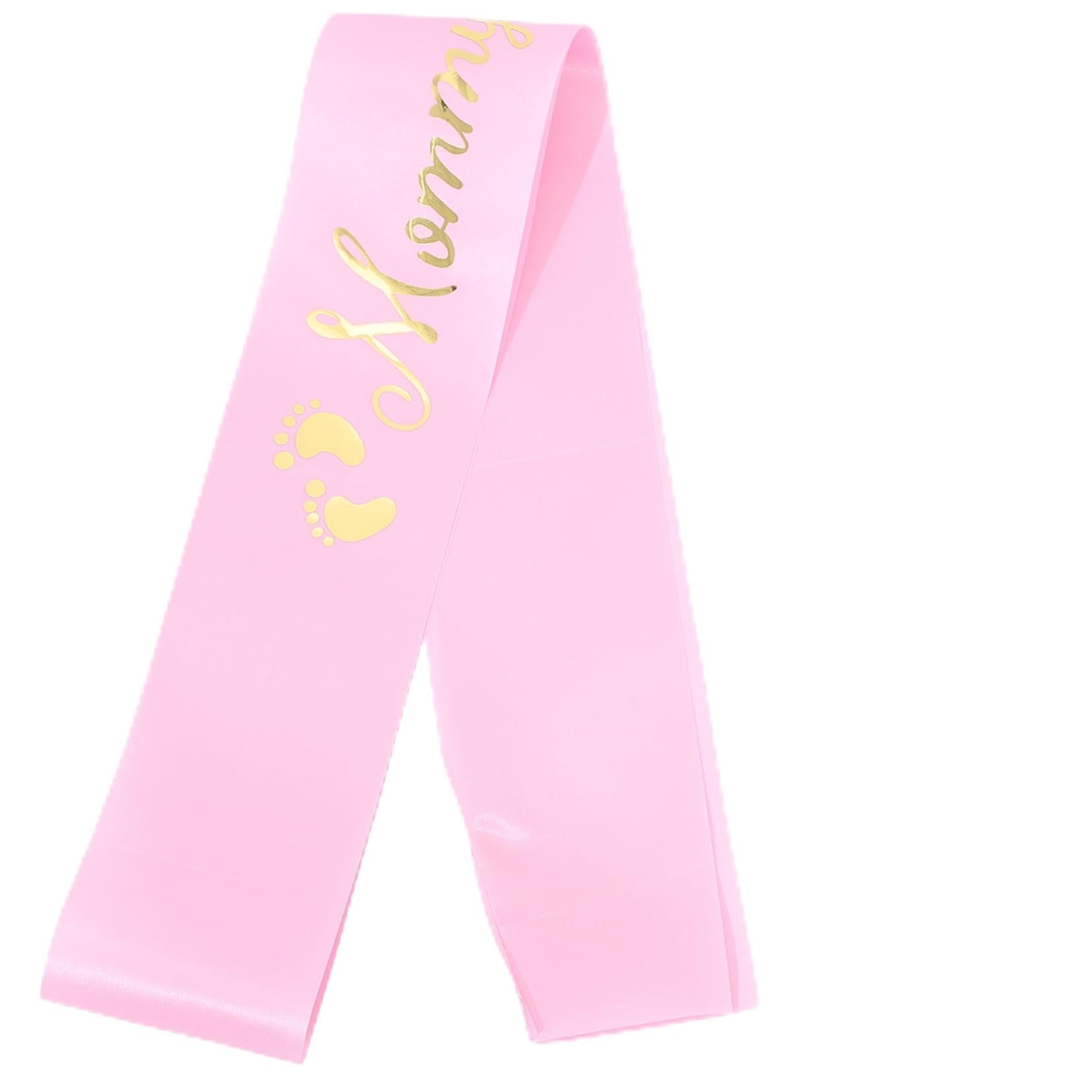 GREENADSCAPE Maternity Shoulder Sash & Badge Set - Baby Shower Accessories for Mom to Be & Dad to Be - Perfect for Gender Reveal Parties, Baby Showers & Pregnancy Announcements