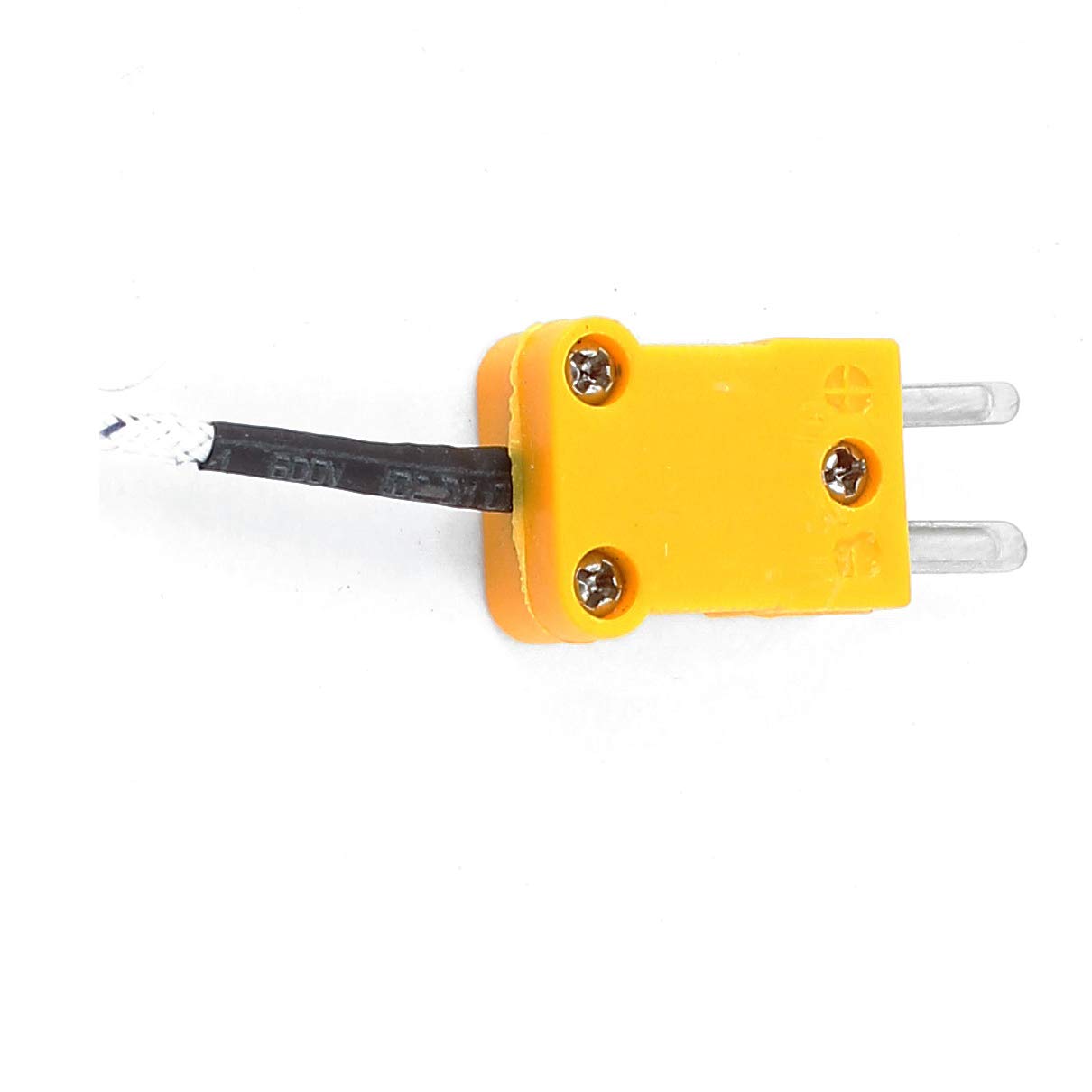 2M K-Type Thermocouple Temperature Sensor Probe with 5-Piece Battery Charger Set - High Accuracy Industrial & Home Use for HVAC, Ovens, and Scientific Measurements