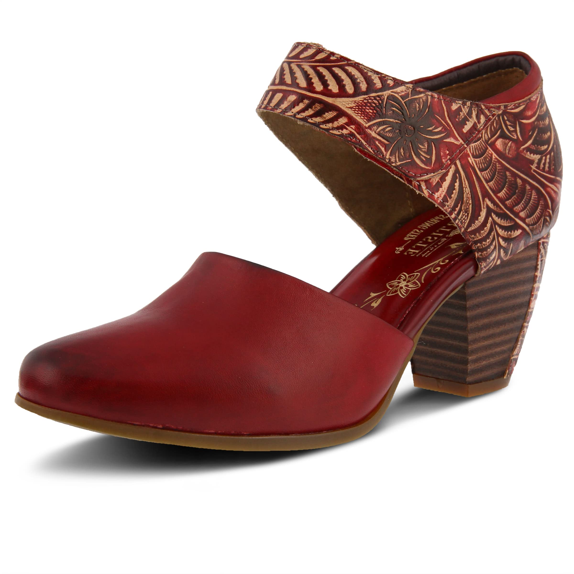 Spring Step L'Artiste Women's Comfortable Toolie Pump - Stylish Low Heel Dress Shoes for Work, Office & Special Occasions