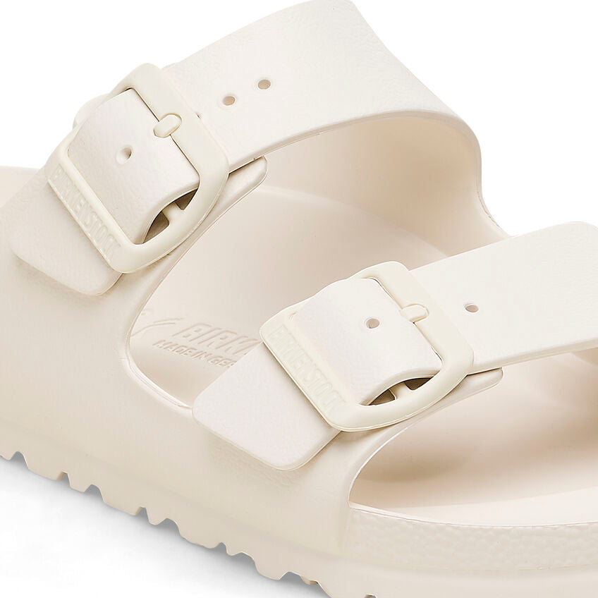Birkenstock Women's Arizona Eva Essentials Sandal - Lightweight Comfortable Slide Sandals for Women | Eggshell Color | Perfect for Beach, Pool, and Summer Casual Wear