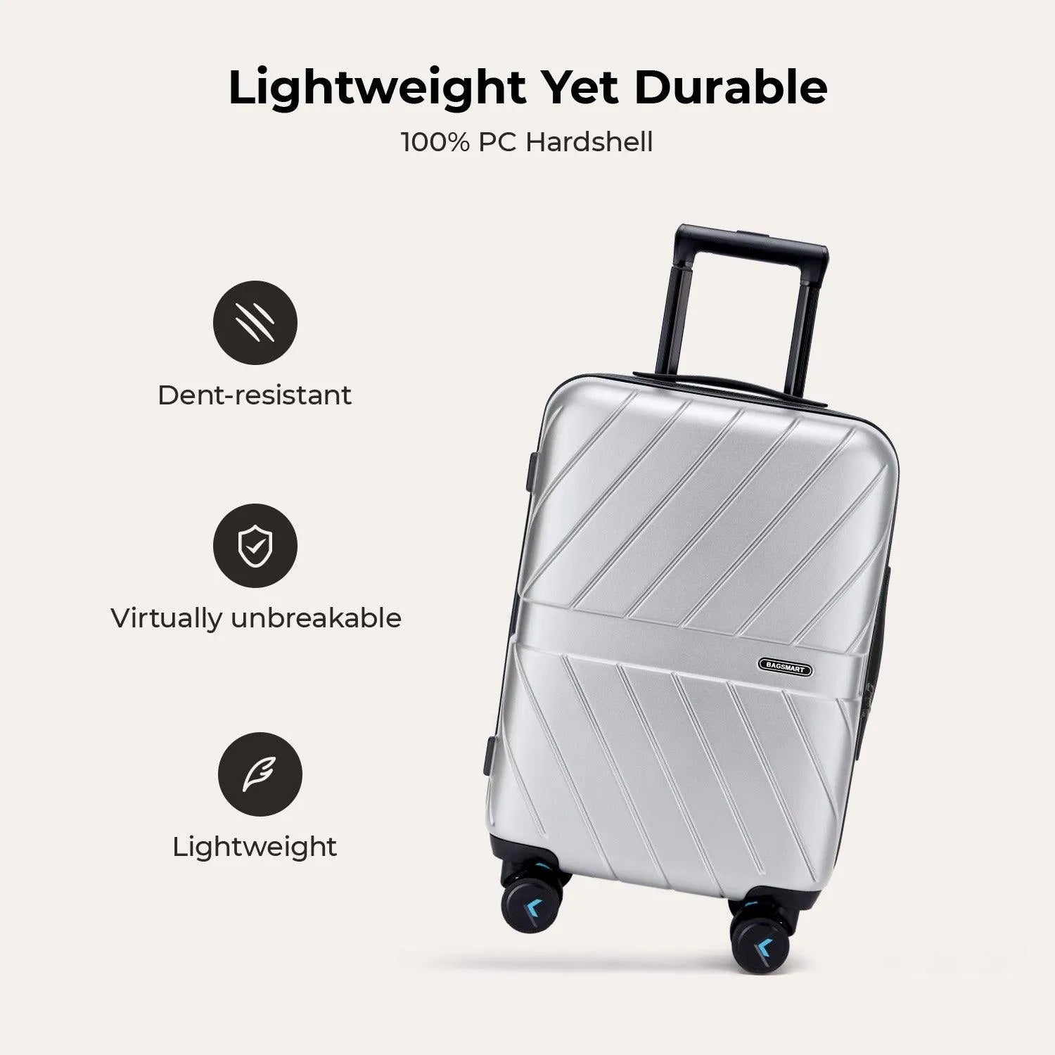 Daren 16-20 Inch Lightweight Hardside Carry On Luggage - Perfect for Air Travel, Business Trips & Weekend Getaways