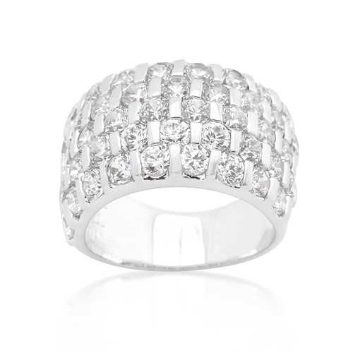 Channel Set Princess Cut Engagement Ring - 14K White Gold Diamond Wedding Band for Women - Perfect for Proposals, Anniversaries & Bridal Jewelry